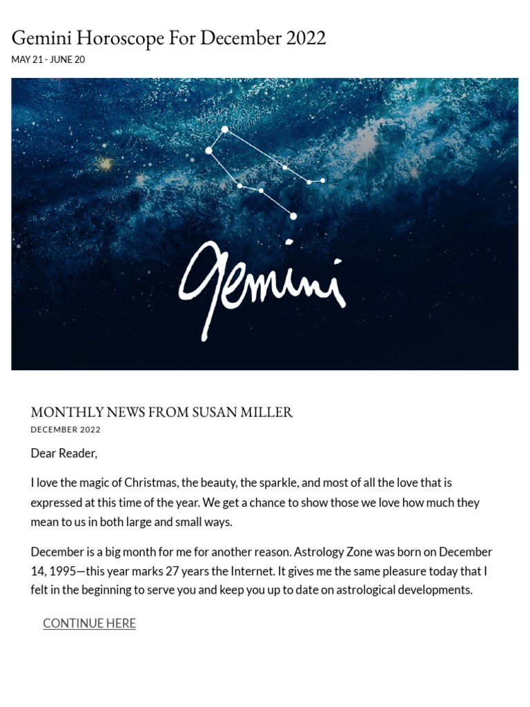 Susan Miller Gemini July 2025 Astrological