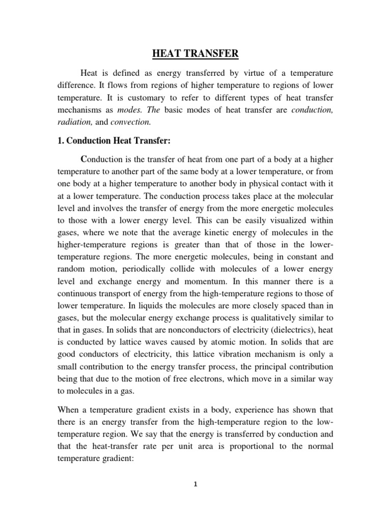 Heat Transfer | PDF | Heat Transfer | Thermal Conduction