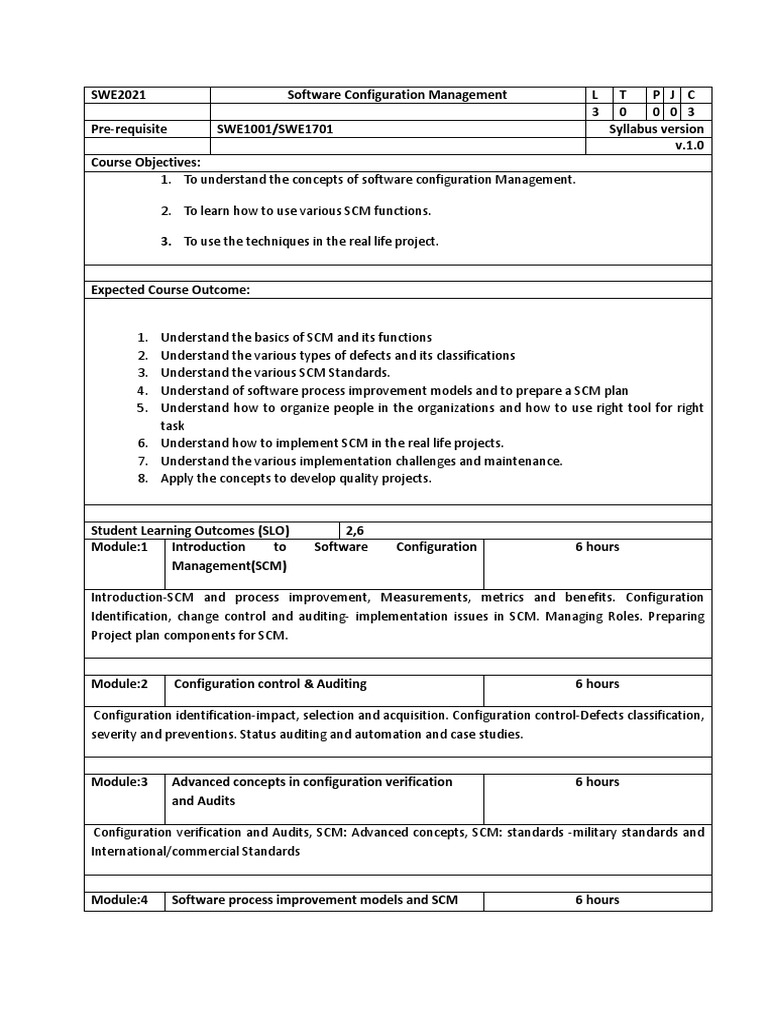 Swe2021 software configuration management th 1 0 47 swe2021 pdf