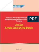 Download Permendiknas No13 2007 Ttg Standar Kepala Sekolah by Aep Apriatna SN61588100 doc pdf
