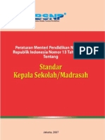 STANDAR KEPALA SEKOLAH