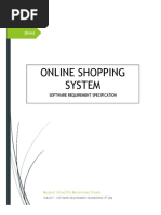 SRS For Online Shopping System