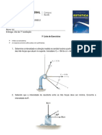 Eng Mec Estática Lista 1