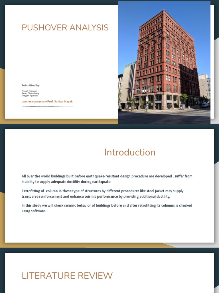 Pushover Analysis of Retrofitted Reinforced Concrete Buildings | PDF ...