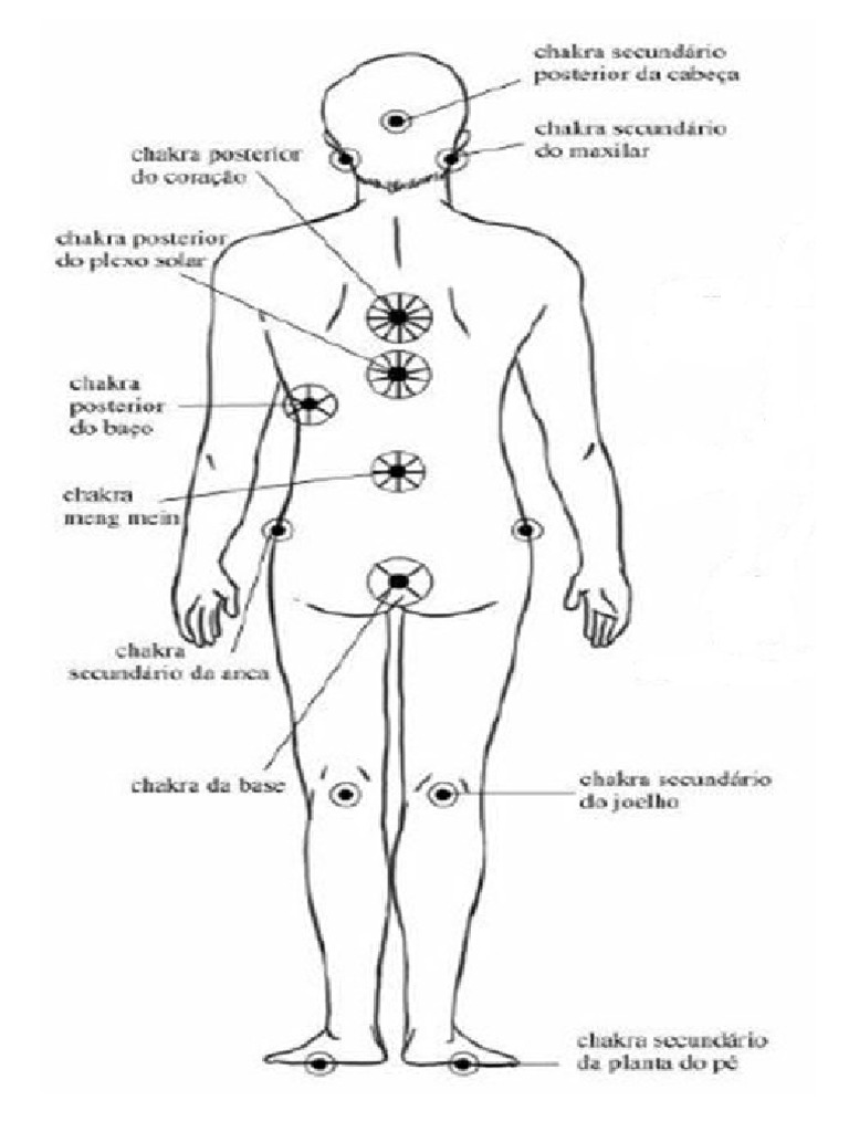 Corpo Humano e Localização Dos Chakras | PDF