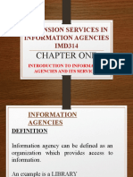 Chapter 1-Information Agencies