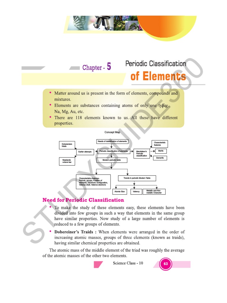 Class 10 Science Notes Chapter 5 Studyguide360 | PDF | Periodic Table ...