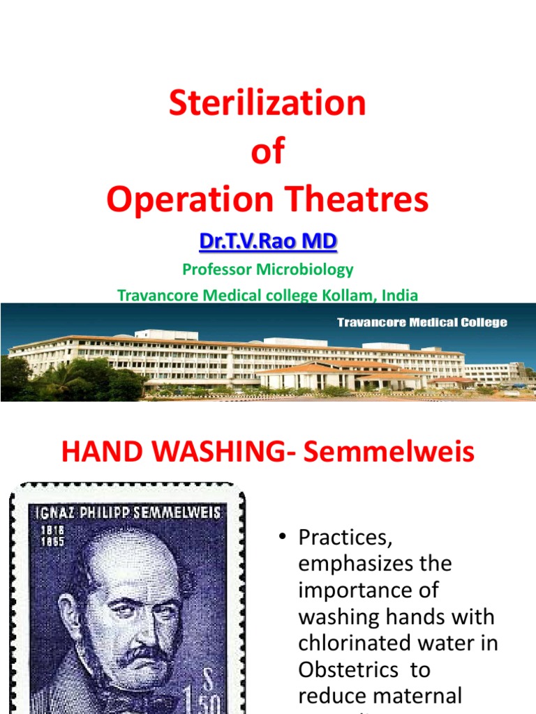 Sterilization of Operation Theatres Disinfectant Infection Control