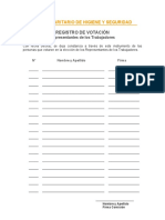 Registro de Votación