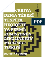 Bêyî Dadweriya Dema Têperî Tespîta Heqîqetê Ya Fermî