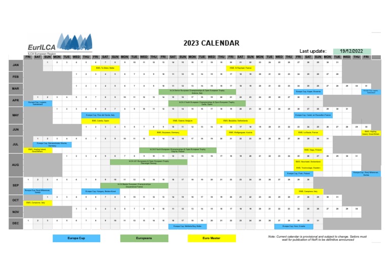 2023 Sailing Regatta Calendar An overview of major international sailing events throughout the