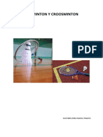 Croosminton y Badminton Trabajo Educacion Fisica PDF