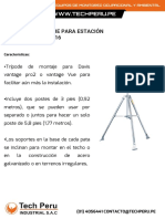 Datasheet Tripode - Estación Meteorológica