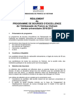 Reglement Programme de Bourses D Excellence 2016-2017 en FR