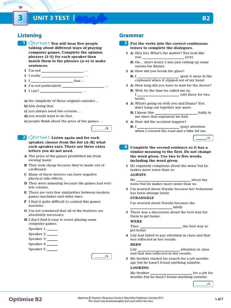 Opt B2 Unit Test 3 Pdf Radiology Virtual Reality