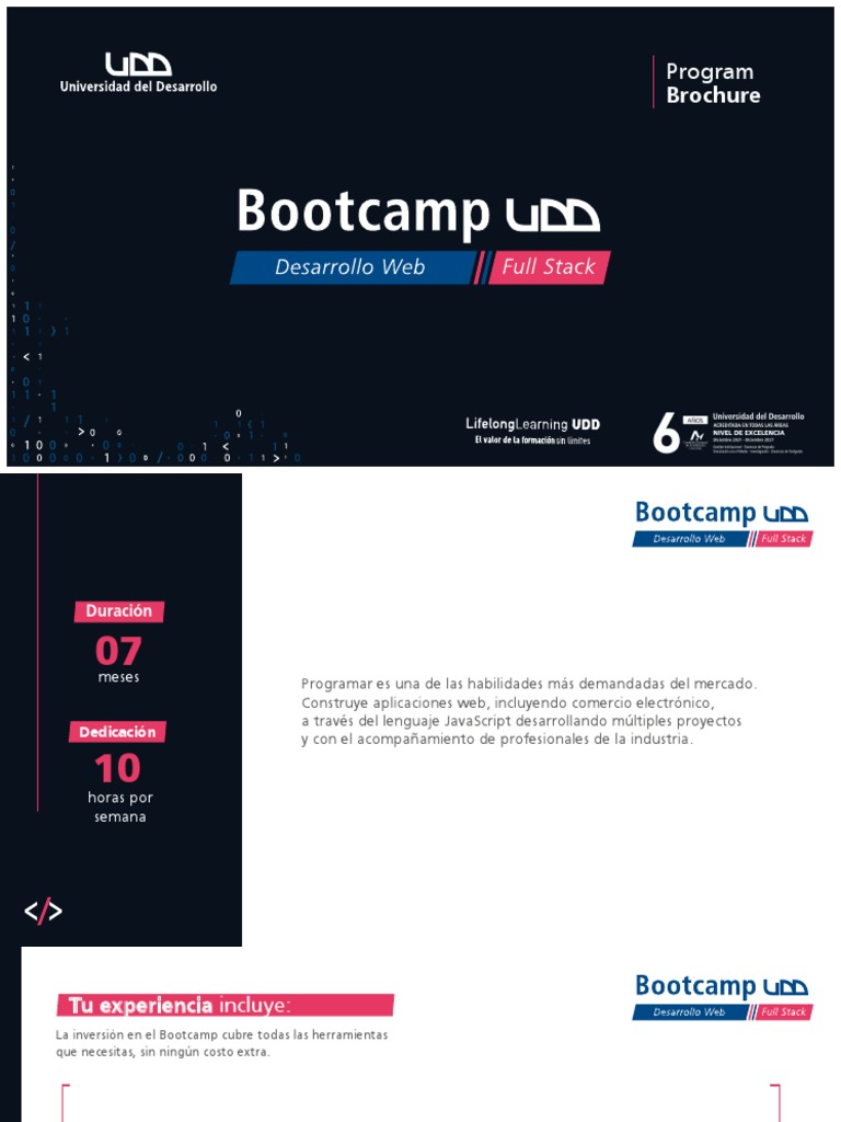 UDD Brochure Bootcamp FULLSTACK 04082022 V1 | PDF | Lenguaje de ...