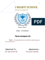 Physics Investigatory Draft