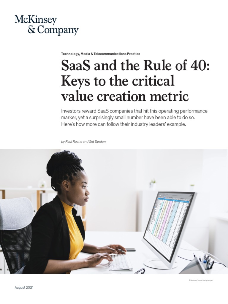 Saas and The Rule of 40 Keys To The Critical Value Creation Metric ...