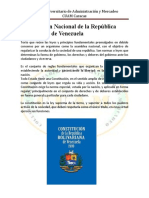 La Constitucion Nacional de La Republica Bolivariana de Venezuela