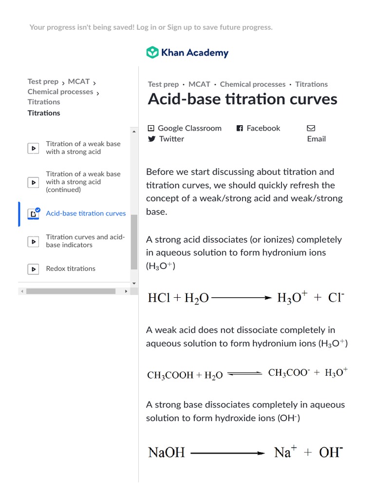 Titration curves equivalence point article khan academy