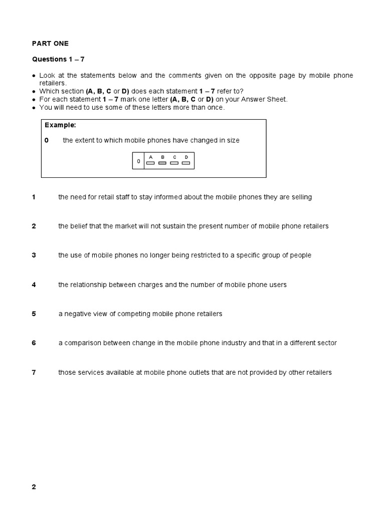 Business Vantage Reading Sample Paper 1 Full Test | PDF | Sales | Marketing