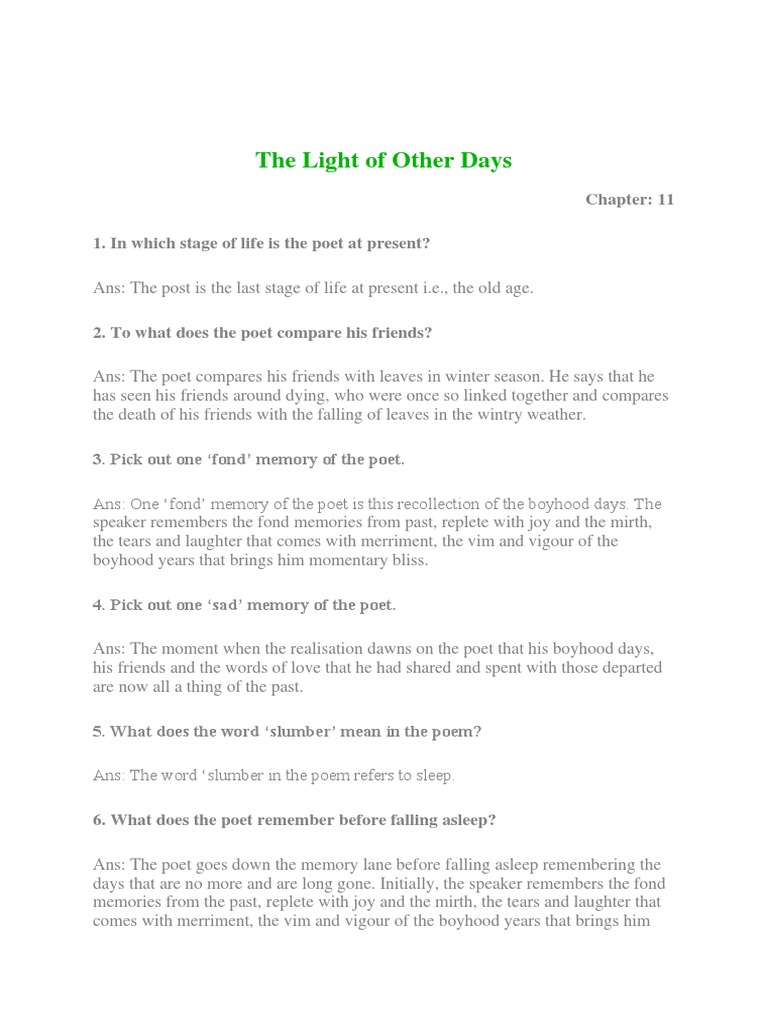 The Light of Other Days PDF