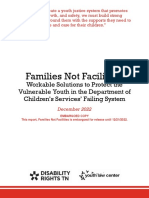 Families Not Facilities Report (DRT - YLC)