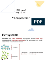 EVS: Ecosystems overview