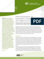 Trends & Issues: Antisocial Behaviour: An Examination of Individual, Family, and Neighbourhood Factors