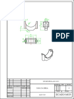 Projeto de peça mecânica com dimensões e especificações