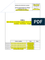 Formato Plan de Calidad (Ejemplo)