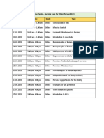 Time Table - Nursing Care For Older Person 2023