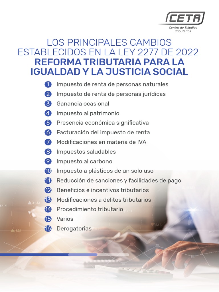 Cambios Clave Ley 2277 de 2022 | PDF | Impuesto sobre la renta | Impuestos