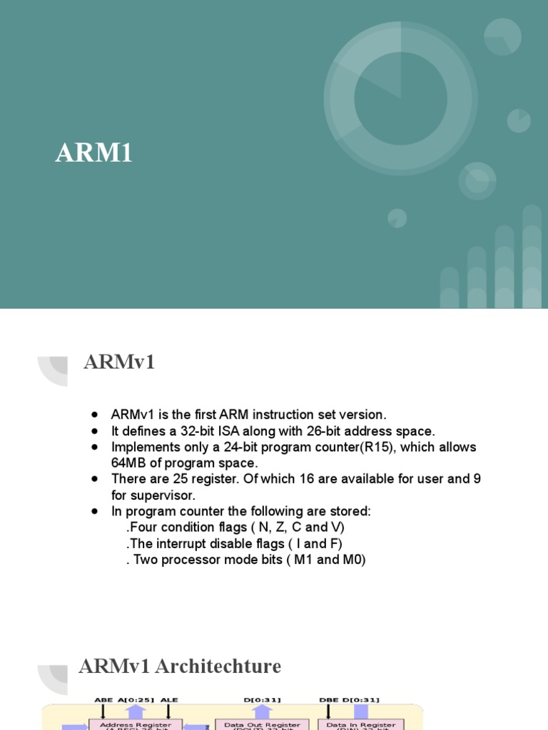 Overview of ARMv1 Architecture | PDF | Computers | Technology & Engineering