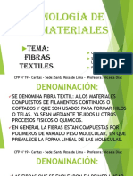 Fibras - Tecnologia de Los Materiales-Cfpn°19-Sede Santa Rosa-Prof - Micaela Diaz
