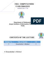 Lec 32 - Householder Method