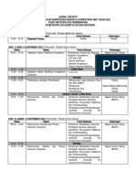 Revisi Jadwal Kegiatan Peningkatan Kompetensi Asesor Uji AMP 2022 - 02 Nop 2022
