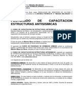 Folleto - Curso de Capacitacion en Estructuras Antisismicas-2016