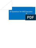 10 Questions for MIS Executive Interview Part IV