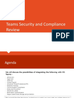 Teams Security and Compliance Review Set Up