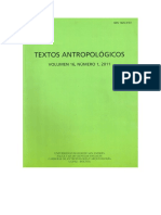 Universidad Mayor de San Andrés Facultad de Ciencias Sociales Carreras de Antropología y Arqueología - Textos Antropológicos - Volumen 16 - 1, 2011 (Incompleto)
