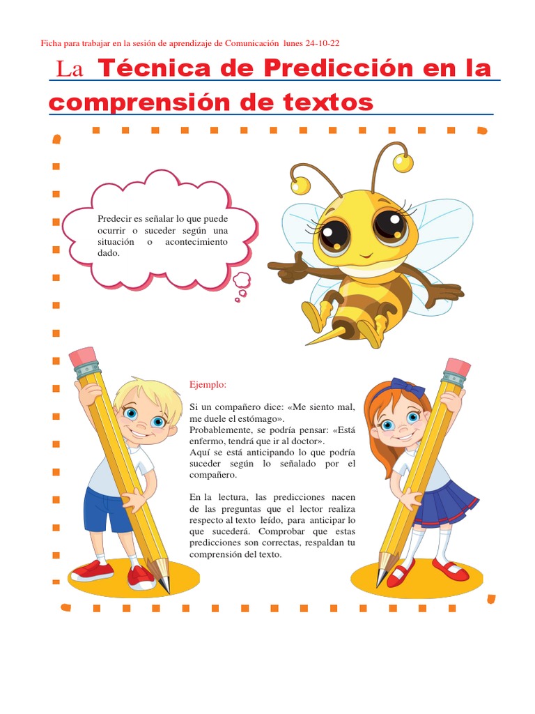 Ficha Del Lunes 24-10-22 (Tecnica de La Predicción) | PDF | Fábula