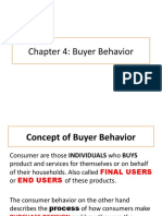 Chapter 4 Buyer's Behaviour