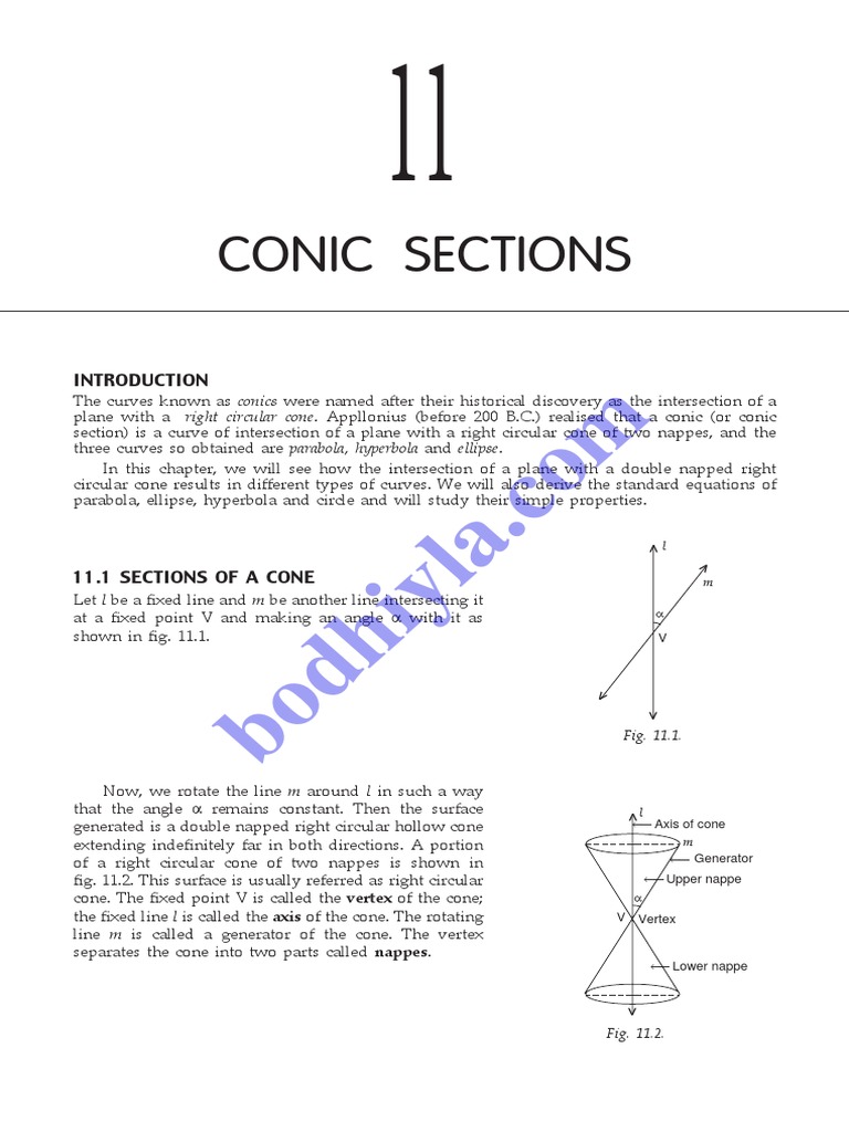 Conic Sections | PDF | Circle | Teaching Mathematics