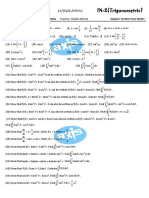 IN-2 (Trigonometric) : Xis Education