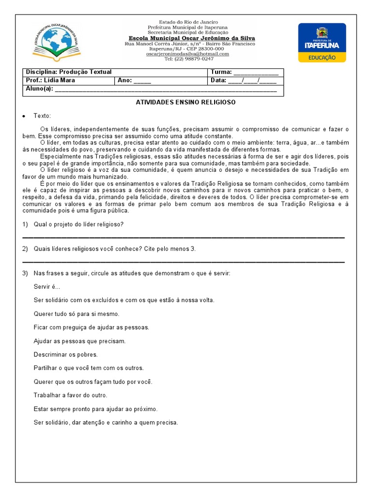 Image Result For Atividades De Ensino Religioso Ano Atividades Educativas