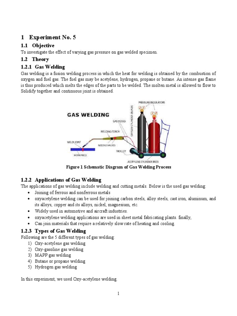 Gas Welding PDF Construction Welding