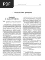 Bachillerato - Decreto de Estructura general