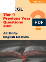 SSC CGL 2021 All 21 Shifts in English Language