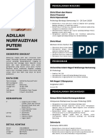 CV - Adillah Nurfauziyah Puteri